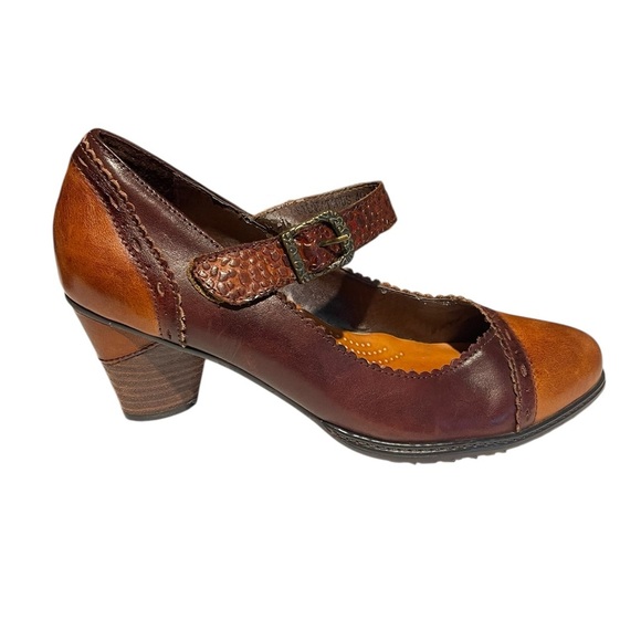 Lartiste spring step Ostentatious Mary Jane pump leather boho 9 - Picture 1 of 15